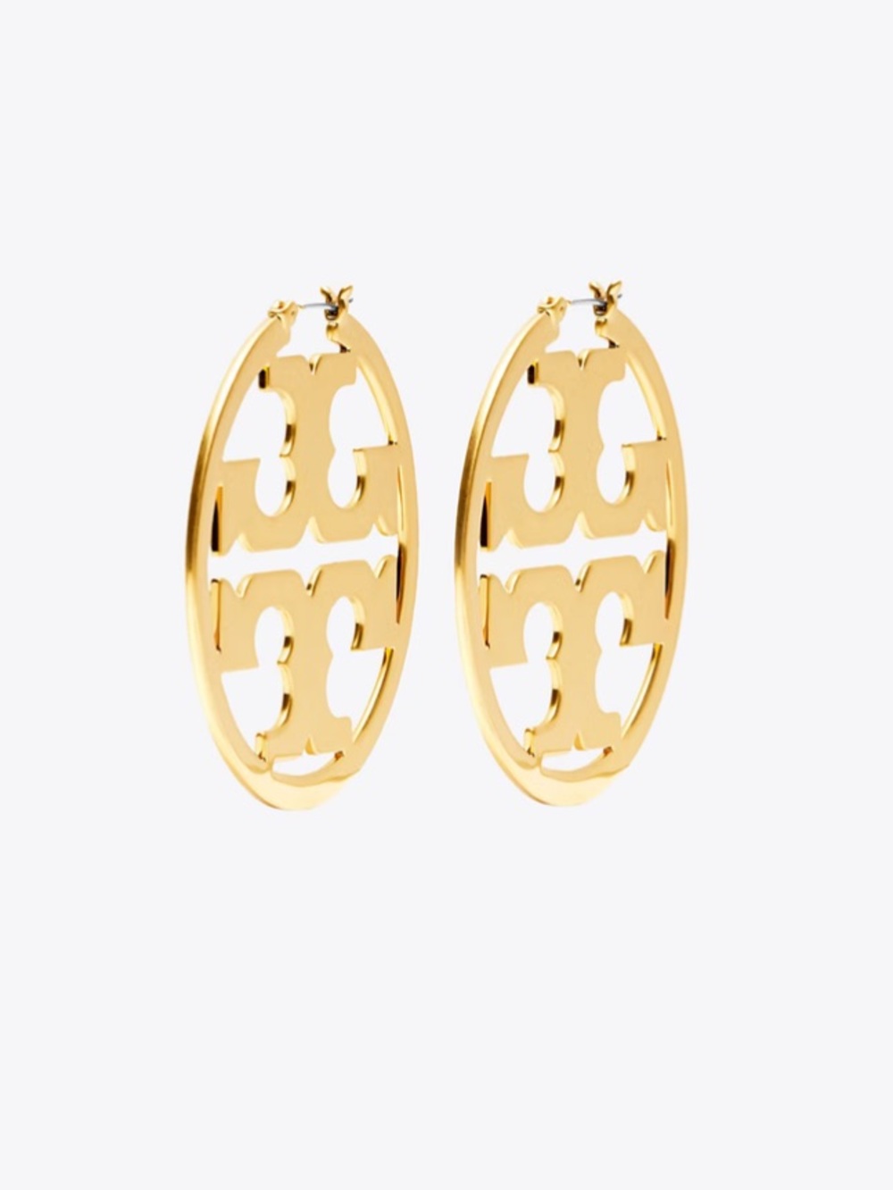 Nwot Tory Burch Icon Hoop Earrings
